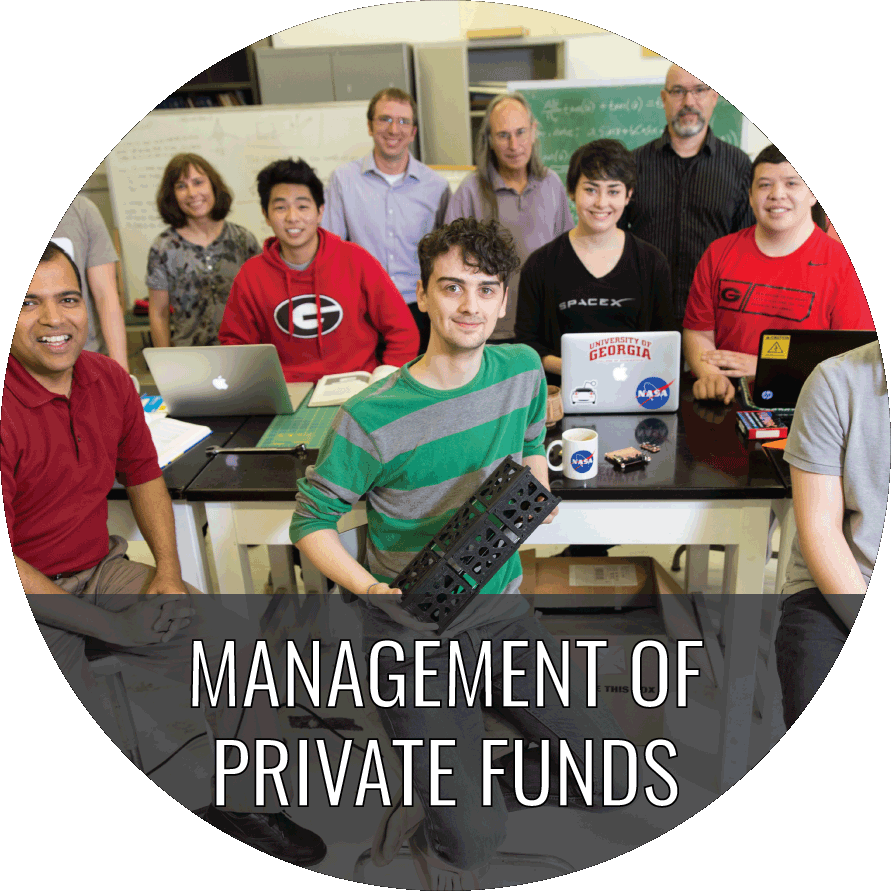 Management of private funds page.