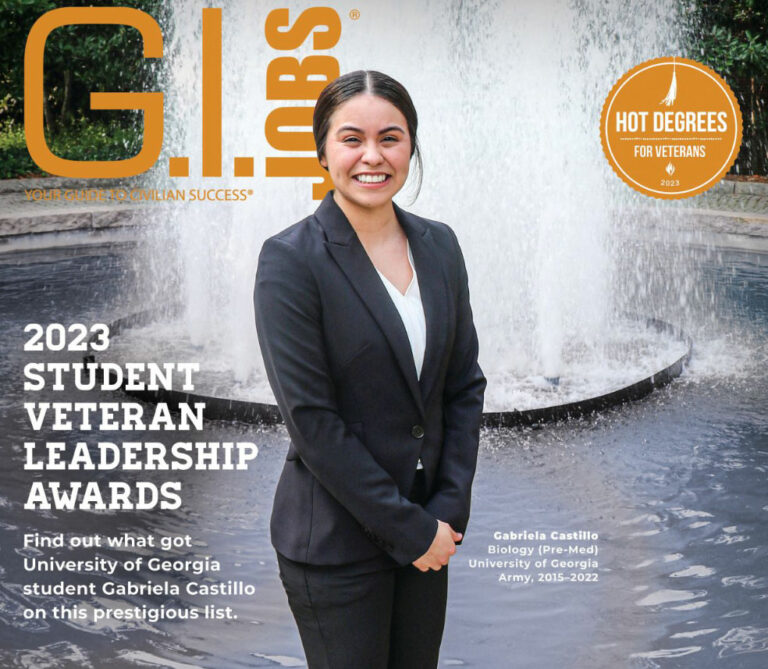UGA student veteran receives national leadership award