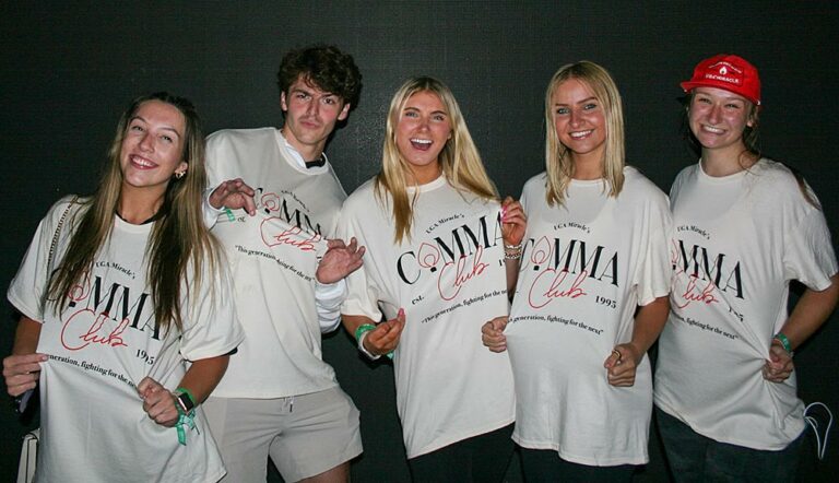 Students Posing during the 2024 UGA Miracle event.