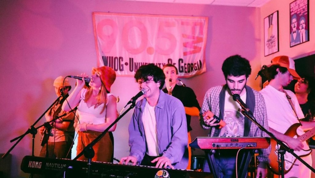 The Asymptomatics performing at WUOG's Live in the Lobby